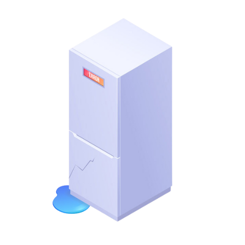 leaking refrigerator